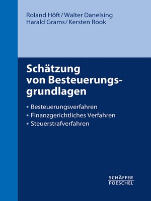 cover image of Schätzung von Besteuerungsgrundlagen